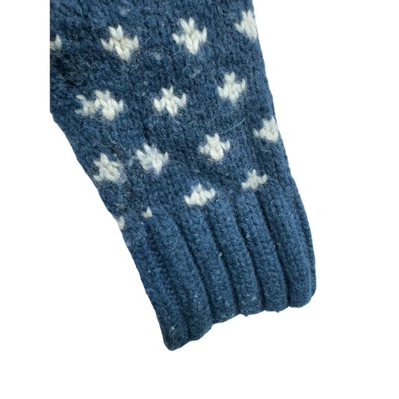 Vintage L.O.G.G. Womens Nordic Patterned Wool Blend Sweater Medium Blue - Picture 9 of 14